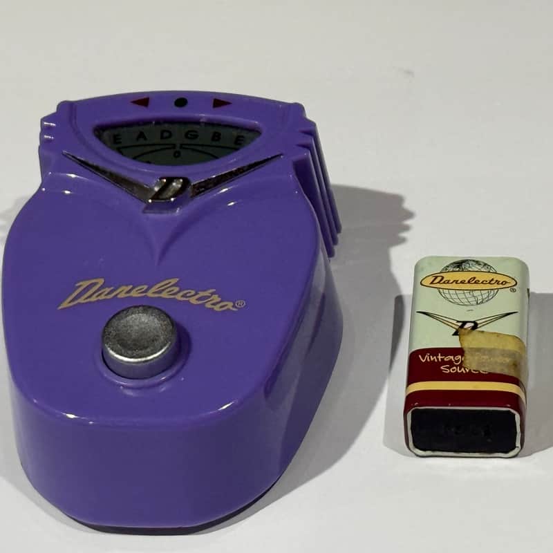 Danelectro Mini Pedal Chromatic Tuner 1999 Purple Food Series image 1