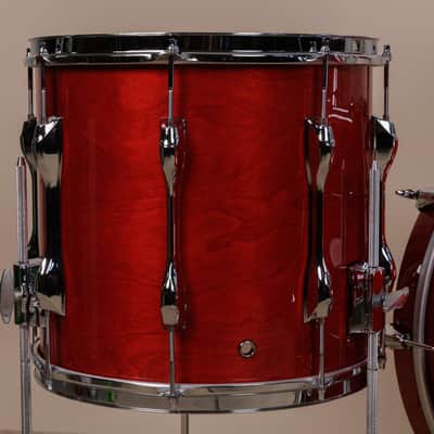 Yamaha Recording Custom Autumn Red Lacquer Drum Set 16x20 8x12 and 13x14 image 3