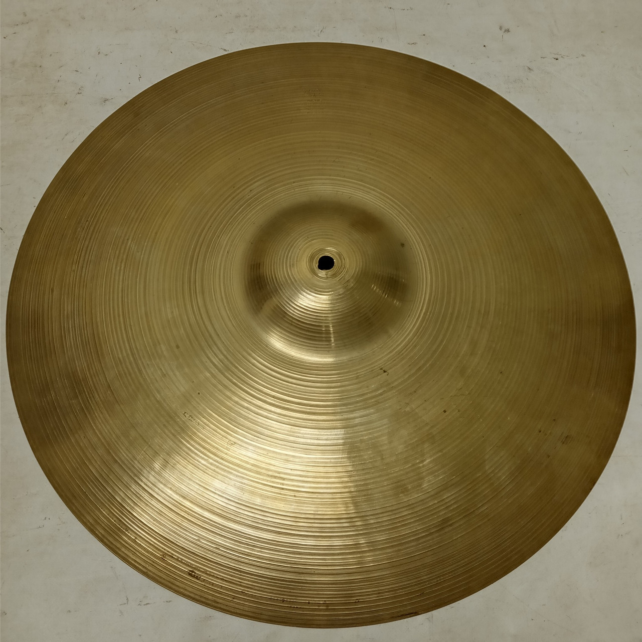 Zildjian 21"60s Short Stamp Ride/Crash Cymbal 2385g-Thin Avedis B20 A Vintage US — main photograph