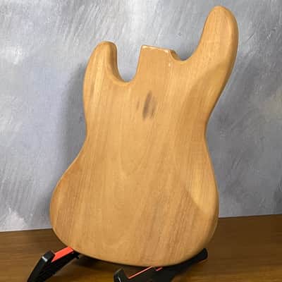 High End Offset Bass Body NOS Blistery Quilted Maple Top, solid one piece Mahogany Back - Unfinished - Front Routed - Luthier Supply R42 image 15