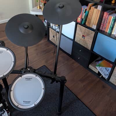 Roland TD-17KVX Gen 2 V-Drums Complete Bundle w/ DW 5000 Kick & Hi-Hat Hardware, Tama 1st Chair Throne & Roland TDM-20 MatSet 2023 - Black image 6