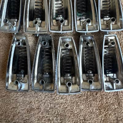Ludwig Lot of 10 Vintage Large Classic Bass Drum or Tom Lugs - Lot #3 70s - Chrome image 8