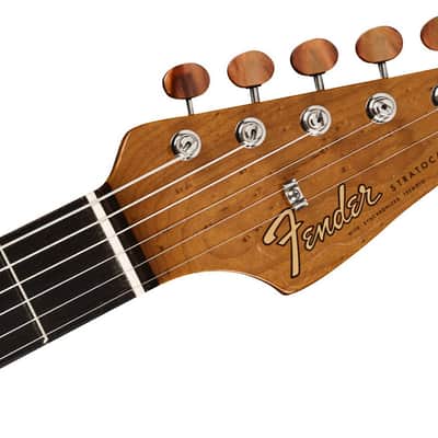 Fender : Artisan Spalted Maple Stratocaster Thinline EB AGN image 4