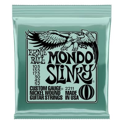 Mondo Slinky Ni-Wnd Elect-Guitar 10.5 - 52 Set - world standard special-tempered+tinned steel & ni-plated wrap on steel hex core image 1