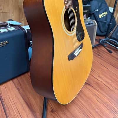 Guild D4-NT Dreadnought Acoustic Guitar -Westerly RI USA 1991 - Natural Satin- Bridge Re-glue w/Hard Case image 2