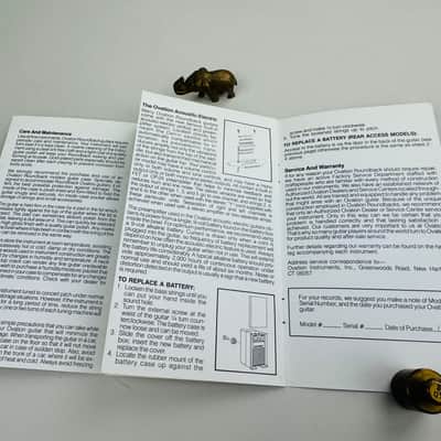 Ovation Owner's Manual 1988 image 3