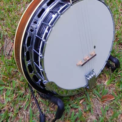 Vintage Iida Model 235 'Masterclone' 5-string Banjo with Case image 4