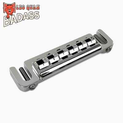 Leo Quan Badass Wraparound Guitar Bridge with Metric Locking Studs - NICKEL