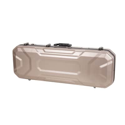 Crossrock 4/4 size Violin Case | ABS Molded Hardshell with Interior Compartment, 2 Bow Holders, Security Lock, and Detachable Straps-Champagne image 5