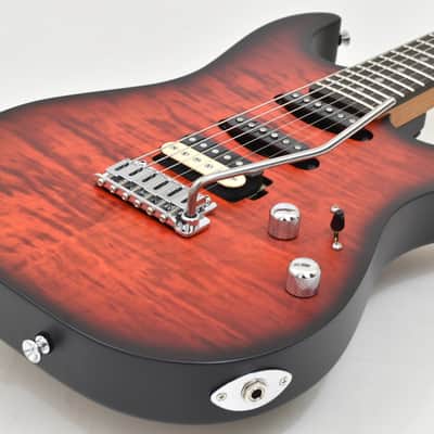 Schecter USA Sunset Custom-II HSS Guitar Tiger Eye Satin image 3