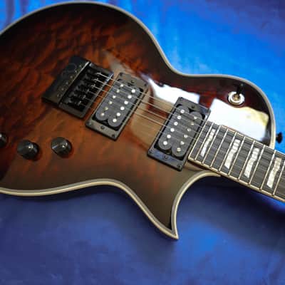 ESP LTD EC-1000 Evertune FM 2018 - Present - Dark Brown Sunburst image 5
