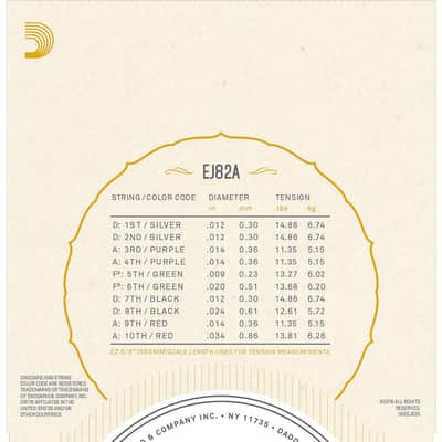 Daddario EJ82A Viola Brasileira Nickel-Plated Steel Strings image 3