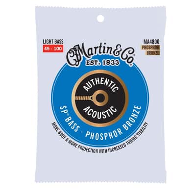 Martin MA4800 SP Bass Phosphor Bronze Acoustic Bass Strings - .045-.100 Light image 1