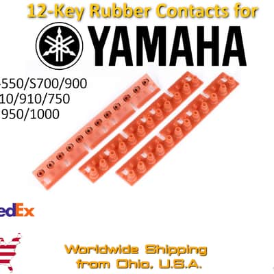 12-Key Rubber Contacts strip for YAMAHA PSR-550/S700/900/710/910/750/950/1000