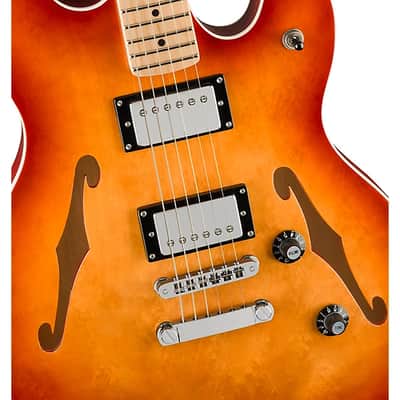 Squier Affinity Series Starcaster Deluxe Electric Guitar. Maple Fingerboard, Sienna Sunburst TGF33 image 6