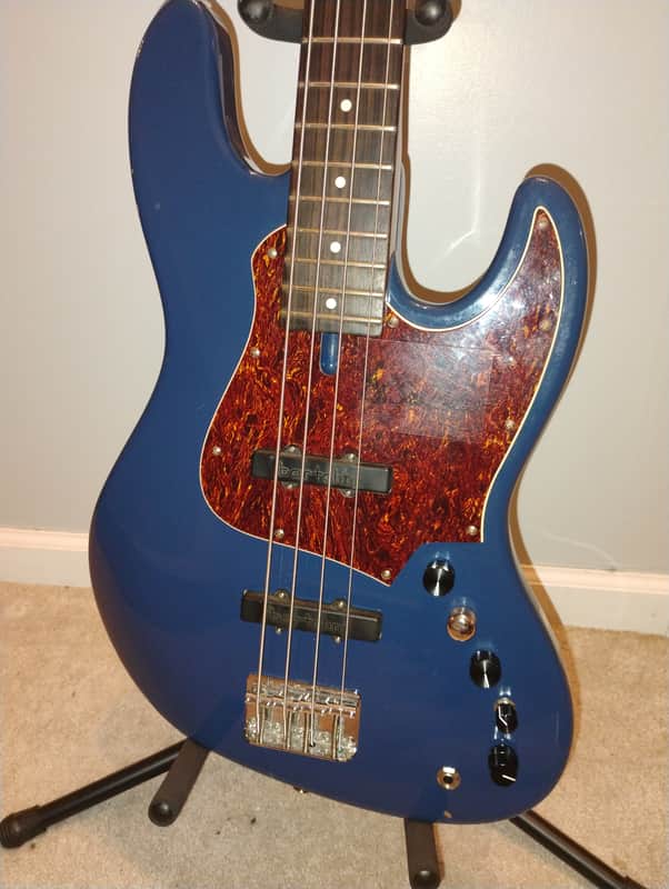 SusBass Custom Jazz Bass Bartolini 9J1 Gotoh Hipshot Ultralite Alder Body Macassar Ebony Fingerboard Full Setup 8.8 lbs image 1