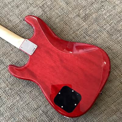 Squier Paranormal Strat-O-Sonic in Crimson Red Transparent image 3