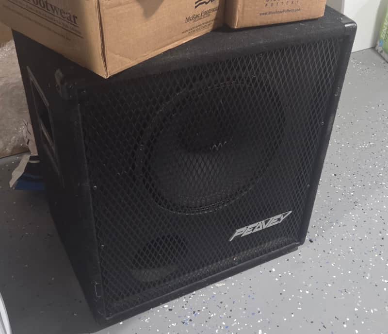 Peavey 115BX BW 700-Watt 1x15" Bass Speaker Cabinet - Black Carpet image 1
