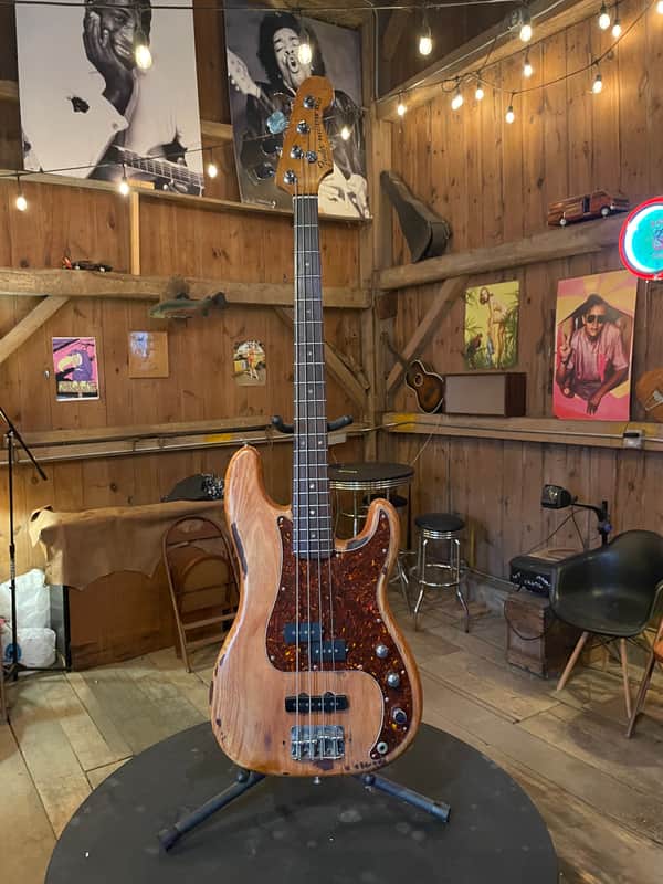 Fender Precision PJ bass 70s - Brown refin/roadworn image 1