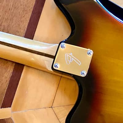 Squier by Fender Vintage Modified Jaguar Electric Guitar, Sunburst image 13