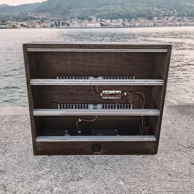 9U Eurorack Case Powered, 84 or 104 hp, desktop synth modular synthesizer image 8