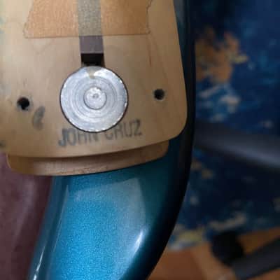 John Cruz built Fender Strat Plus with Maple  Fretboard 1988-Lake Placid Blue image 11