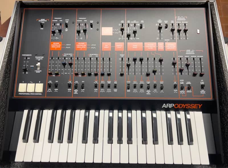 Korg ARP Odyssey FS Rev3 37-Key Duophonic Analog Synthesize Black/Orange image 1