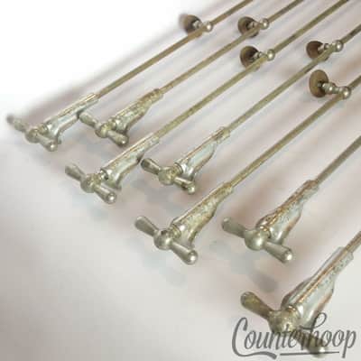 *Ludwig 7x Bass Drum x14"Bow-Tie Single-Tension Nickel T-Rods+Claws+Eyelets/Lugs image 3