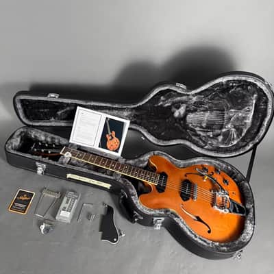 Stanford CR Thinline 30 VB 2,8 kg P90 Bigsby Tremolo inkl. original Koffer imagen 15