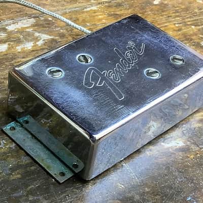 Fender Telecaster bass wide range humbucker pickup early 70’s Chrome original vintage USA Tele image 1