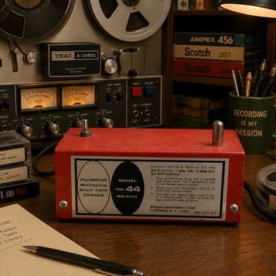 Robins TM-44 Magnetic Bulk Tape Eraser Reel Demagnetizer Vintage Made USA image 8