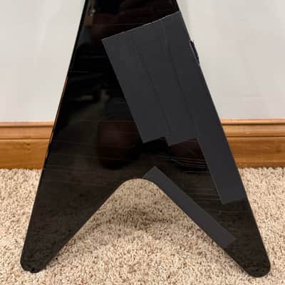 2012 Signed & Aged Gibson Custom Shop Kirk Hammett Signature Flying V - Aged Ebony image 16
