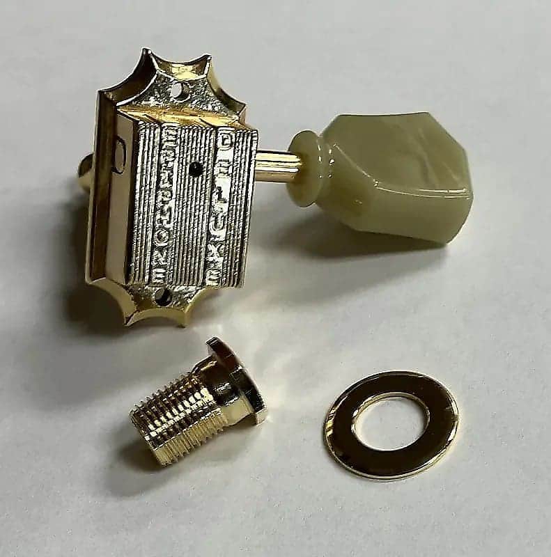 Epiphone- Deluxe- tuner, screw-in bushing, Gold, bass side image 1