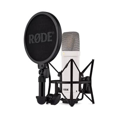 RODE NT1 Signature Series Large-Diaphragm Condenser Microphone (White) image 1