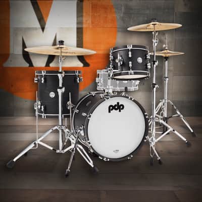 PDP Classic Bop Kit - Ebony w/ Ebony Hoops (PDCC1803E) image 1