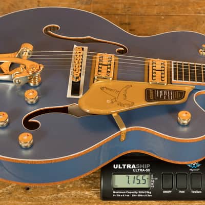 Gretsch Falcon Hollow Body - Ebony - Cerulean Smoke image 8