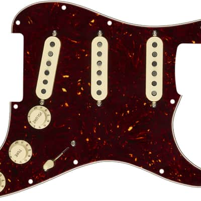Genuine FENDER Pre-Wired CUSTOM SHOP '69 Loaded TORTOISE SHELL Strat Pickguard image 8