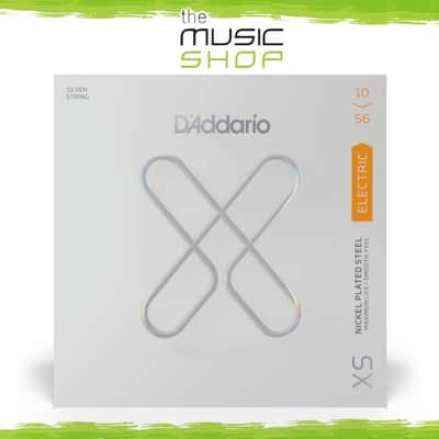 D'Addario XS 10-56 7 String Reg-Lt  Coated NPS Electric Guitar Strings - XSE1056 image 1
