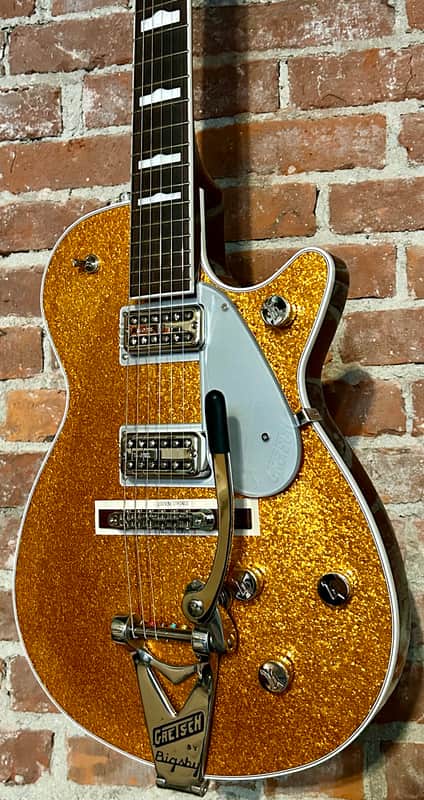 NEW Gretsch G6129T-89 Vintage Select '89 Sparkle Jet with Bigsby Gold Sparkle, "The Chris Cornell Jet" image 1