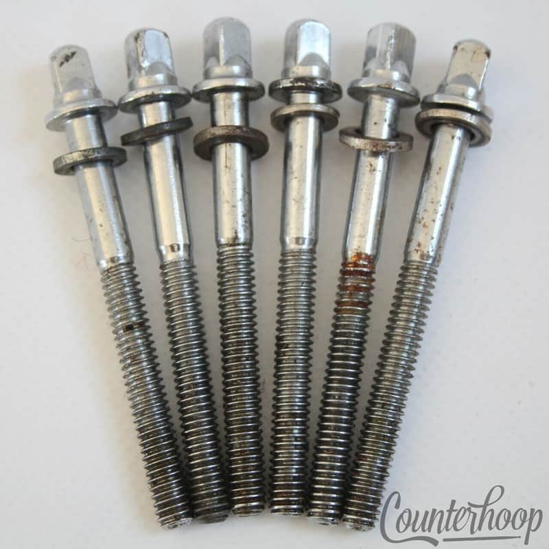 *Ludwig 6x Tension T-Rods 2 1/4"Chrome Floor Tom Drum Vintage 60s Super Classic* image 1