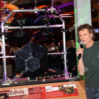 Simmons Rick Allen's Def Leppard, Hysteria Tour, Drum Set and Rack 1986-1987 - Black/Silver image 13