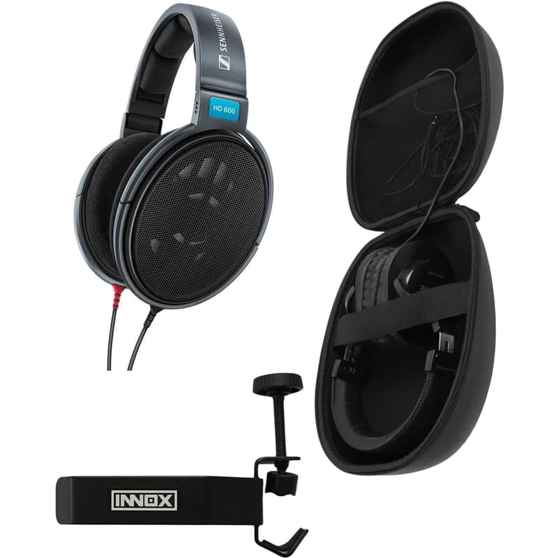 Sennheiser HD 600 (2019 Edition) + Case and Headphone Holder image 1