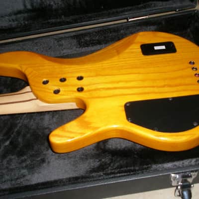 Michael Kelly Pinnacle 4 2020s - Natural Burl Fretless image 7