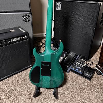 1990s USA Carvin DC127 Neck-Through – Emerald Green – Original Case – Excellent Condition image 6