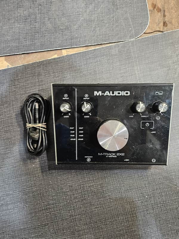 M-Audio M-Track 2x2 USB Audio Interface 2010s - Black image 1