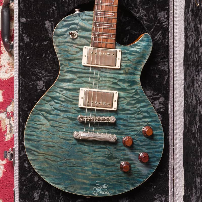 Patrick James Eggle Macon Single Cut - Island Blue Burst #30370 Second Hand image 1