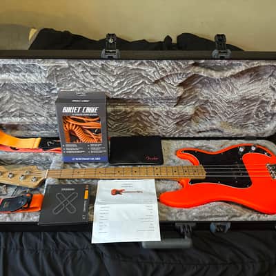 Fender Mod Shop Precision Bass 2026 - Satin Neon Orange image 1