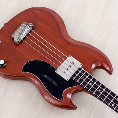 1964 Gibson EB-0 Vintage Short Scale Bass Cherry, 100% Original w/ Case image 8