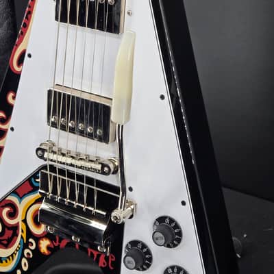 Epiphone Jimi Hendrix "Love Drops" Flying V (Incl. Hard Case)Ebony image 4