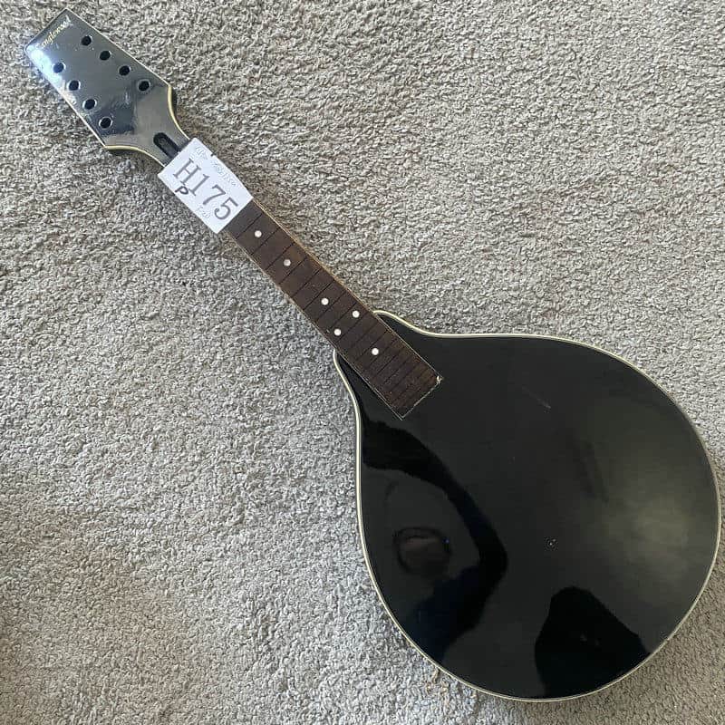 Black 8 String Mandolin Project, Spruce Top, Mahogany Body, Rosewood Fingerboard image 1